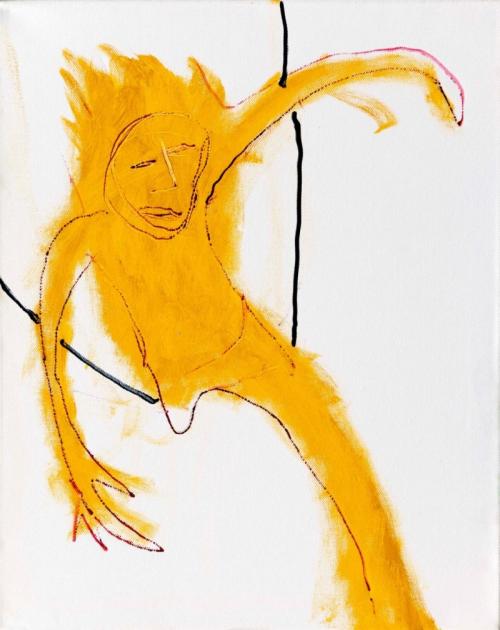  girl on a swing | 40 x 50cm